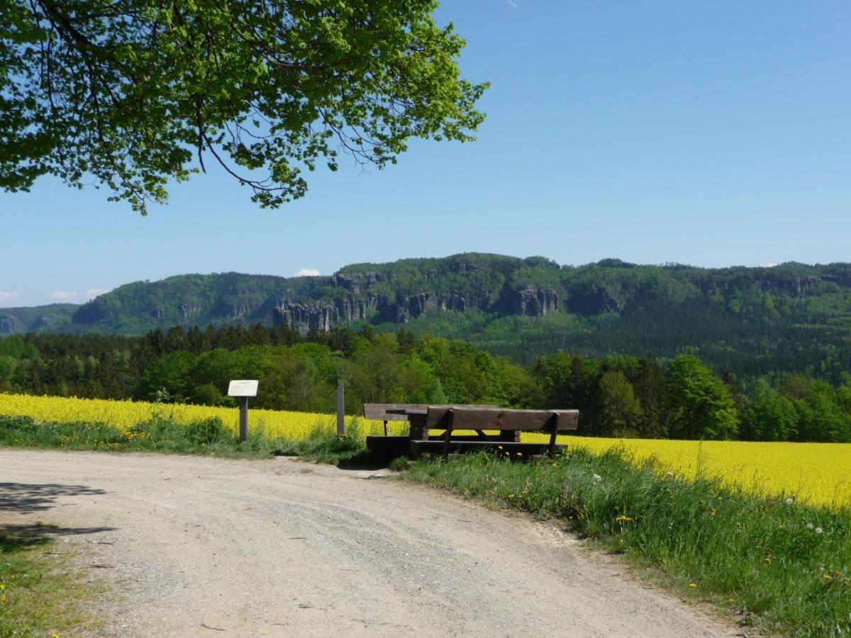 4-Bettzimmer Saechsische Schweiz Mittelndorf Esterno foto
