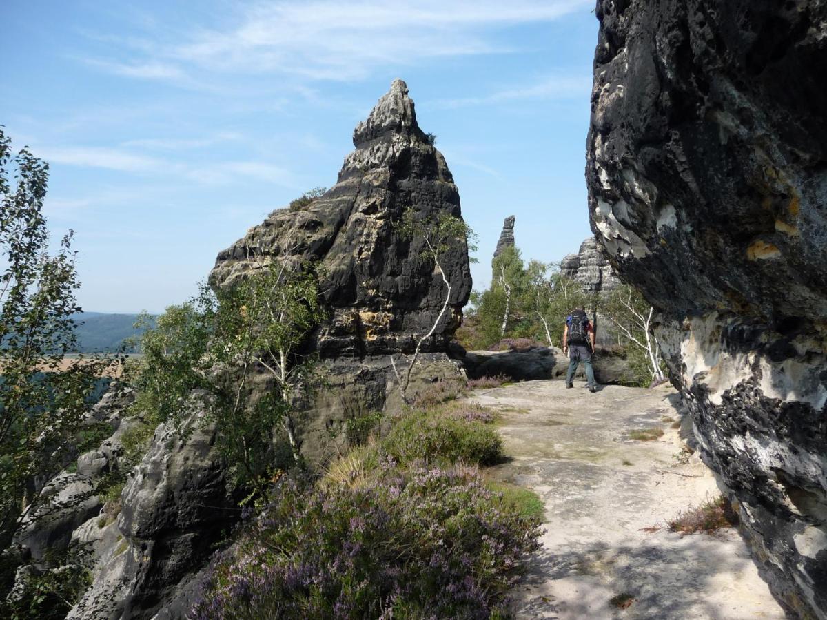 4-Bettzimmer Saechsische Schweiz Mittelndorf Esterno foto
