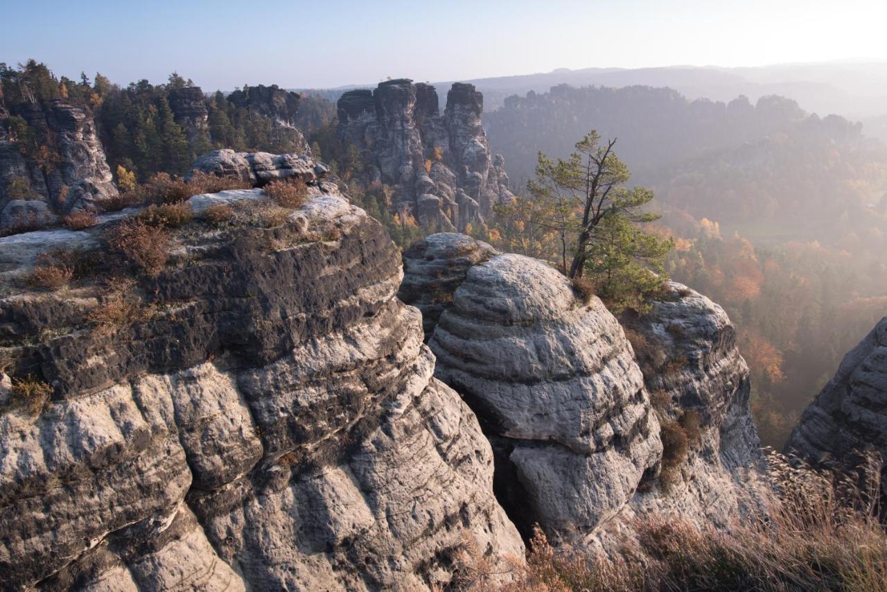 4-Bettzimmer Saechsische Schweiz Mittelndorf Esterno foto