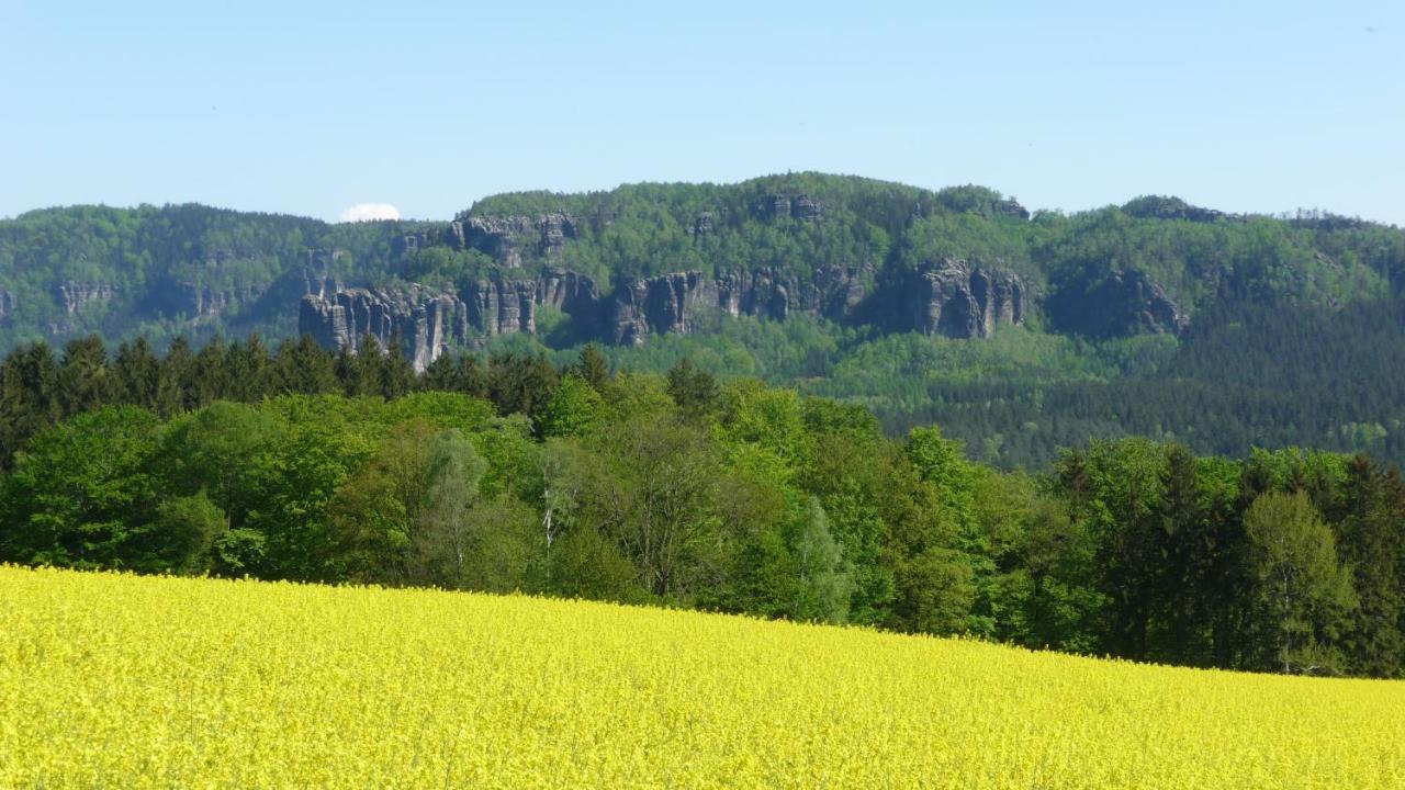 4-Bettzimmer Saechsische Schweiz Mittelndorf Esterno foto