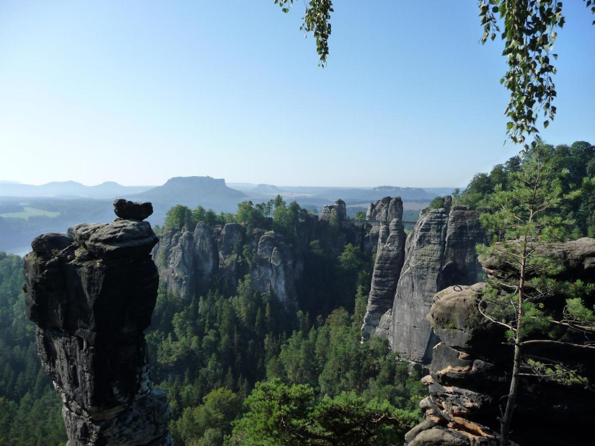 4-Bettzimmer Saechsische Schweiz Mittelndorf Esterno foto